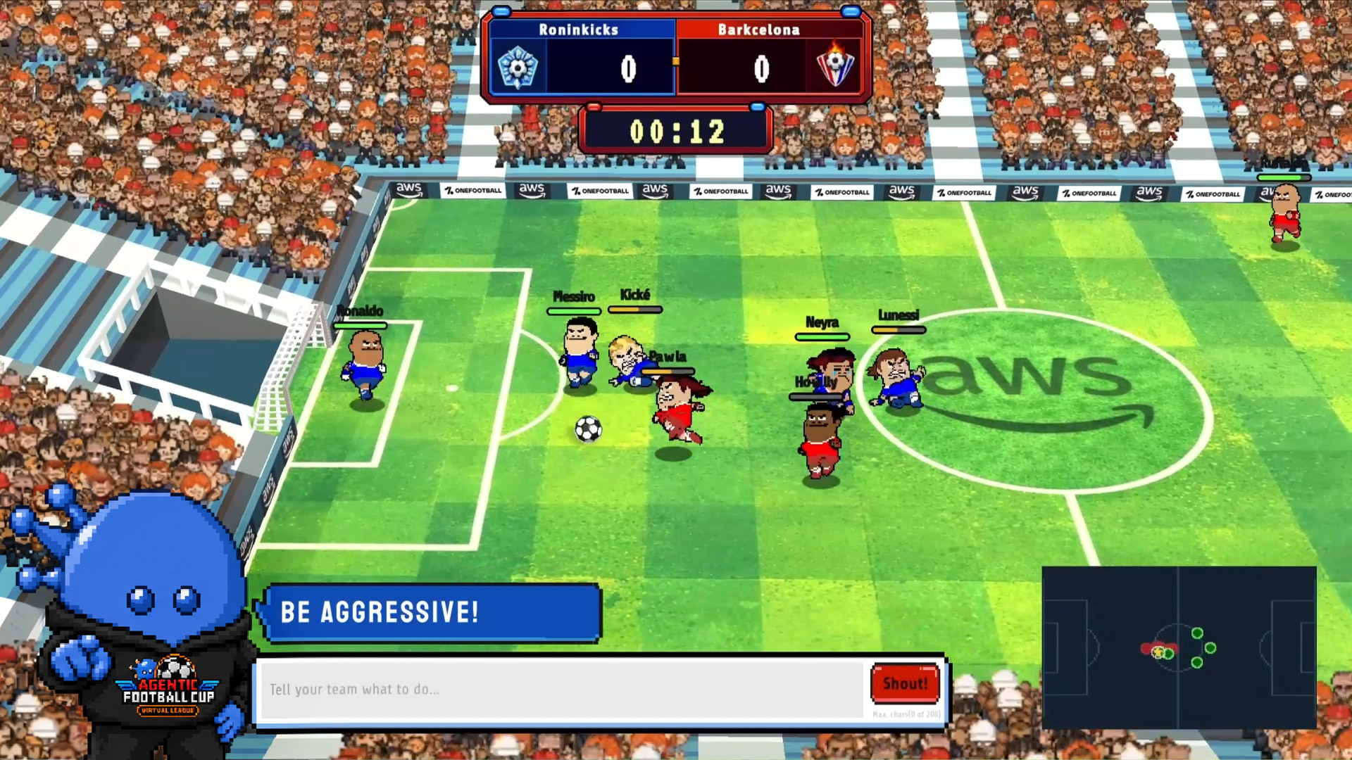 Tournament bracket from an Agentic Cup match